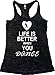 Orange Arrow Women's Life Is Better When Dance Burnout Tank