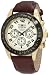 Invicta Men's 10709 Speedway Chronograph Gold Dial Brown Leather Watch