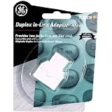 GE TL26570 Duplex In-Line Adapter, White