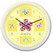 Olive Kids - Flowerland Personalized Clock (White)