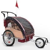 Infantastic� FAH16-Rumba Red 2 in 1 Jogger und Fahrradanh�nger f�r 2 Kinder klappbar und gefedertvon "Infantastic�"