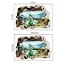 Winhappyhome 3D Lifelike Dinosaurs Wall Art Stickers for Kids Room Nursery Background Removable Decor Decals
