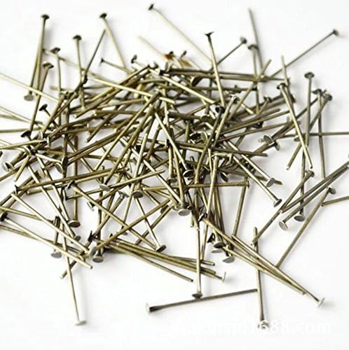 500 Pieces DIY Craft Sequin Pins Gold or Silver, Sequin Pins for Crafts, 28 mm (Bronze)