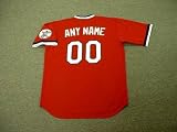 CLEVELAND INDIANS 1970's Majestic Cooperstown Throwback Jersey Customized with Any Name & Number(s), LARGE