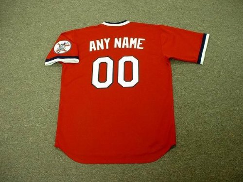 CLEVELAND INDIANS 1970's Majestic Cooperstown Throwback Jersey Customized with Any Name & Number(s), LARGE