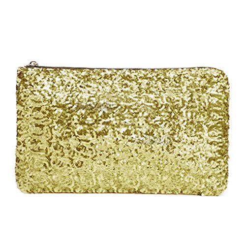 Great Deal(TM) Gold Sequins Dazzling Glitter Bling Clutch