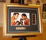 Muhammad Ali vs Joe Frazier Framed Boxing Display