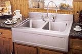 Elkay Elite Gourmet Sink System 3626EGDF3 36 Apron Front Double Bowl Stainless Steel Kitchen Sink with 16-Gauge, 10 Bowl Depth, Optional Backsplash and Drainers Included: 3 Holes