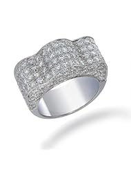 3 CT Diamond Ring 18K White Gold VS2 Clarity