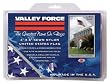Valley Forge Nylon United States Flag With Sewn Stripes & Embroidered Stars, measures 4 Foot x 6 Foot