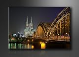 Produkt-Bild: Bild auf Leinwand K&ouml;ln 120 x 80 cm Modell-Nr. XXL 5075 Bilder fertig gerahmt&nbsp;mit Keilrahmen riesig. Ausf&uuml;hrung Kunstdruck als Wandbild mit Rahmen. G&uuml;nstiger als &Ouml;lbild Gem&auml;lde Poster Plakat mit Bilderrahmen