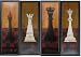 CHESS SET 4 Warren Kimble Folk Art Framed Print Picture