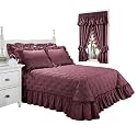 Sutton Quilt Top Bedspread - Merlot