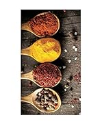 Huella deco Felpudo de Vinilo (Gris Oscuro/Multicolor)