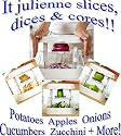Kitchen Multifunction Food Chopper - Best French Fry Cutter Ever - Fruit & Vegetable Slicer -Onion / Potato / Egg / Apple / Cucumber / Zucchini / Cheese Slicer Chop Wizard Cutter - Great for salads! Core & Wedges too!