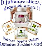 Kitchen Multifunction Food Chopper - Best French Fry Cutter Ever - Fruit & Vegetable Slicer -Onion / Potato / Egg / Apple / Cucumber / Zucchini / Cheese Slicer Chop Wizard Cutter - Great for salads! Core & Wedges too!