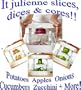 Kitchen Multifunction Food Chopper - Best French Fry Cutter Ever - Fruit & Vegetable Slicer -Onion / Potato / Egg / Apple / Cucumber / Zucchini / Cheese Slicer Chop Wizard Cutter - Great for salads! Core & Wedges too!