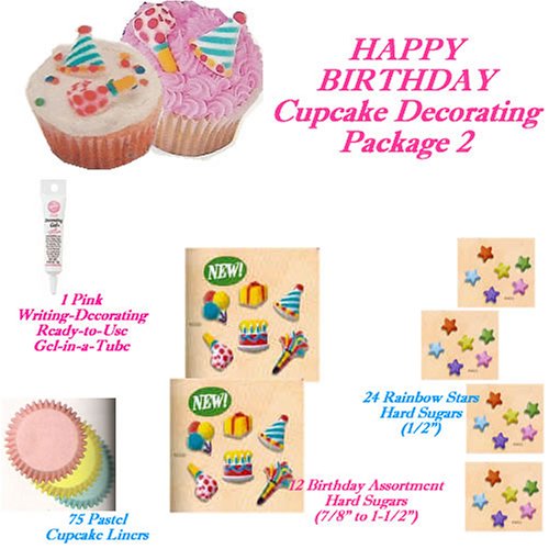 Birthday Cakes Cupcakes - Do-It-Yourself Cupcakes Package 2 - SAVE $2.17 by Lucks, Wilton