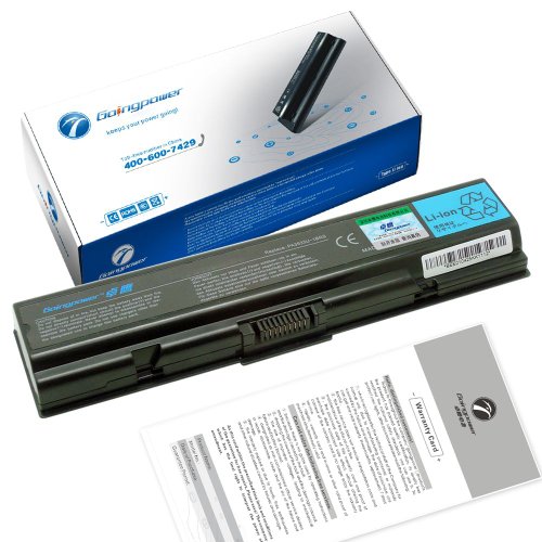 Goingpower Battery for Toshiba Sycophant A200 A300 A500 A505D L200 L300 L550 L555 PA3533U-1BRS PA3533U-1BAS PA3534U-1BAS PA3535U-1BRS - 18 Months Promise [li-ion 6-cell 4400mAh]