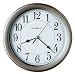 Kitchen & Housewares : Howard Miller 8-1/2" Brushed Nickel Wall Clock 625-283