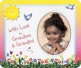 With Love to Grandma & Grandpa (flowers) Photo Magnet Frame