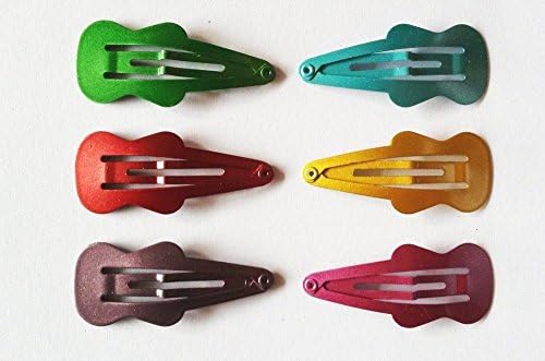 24 Pcs Cute Guitar Violin Hair Clip Size 40 Mm Mix Metallic Color