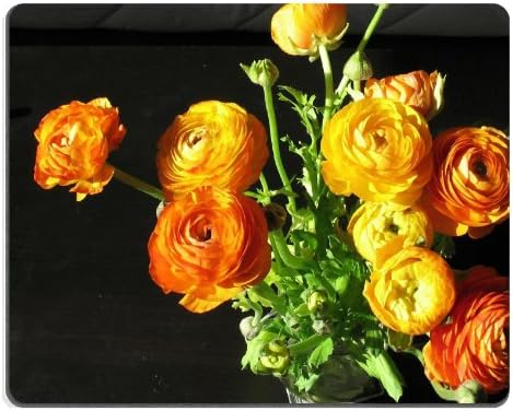 Flowers Bouquet Bright Vase Table Mouse Pads Customized Made to Order Support Ready 9 7/8 Inch (250mm) X 7 7/8 Inch (200mm) X 1/16 Inch (2mm) High Quality Eco Friendly Cloth with Neoprene Rubber Liil Mouse Pad Desktop Mousepad Laptop Mousepads Comfortable Computer Mouse Mat Cute Gaming Mouse pad