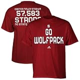 North Carolina State Wolfpack adidas Red Go Team Stadium Attendance T-Shirt