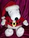 Search : 12" Plush Snoopy Christmas Santa Costume Doll Toy