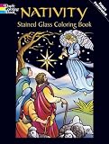 Nativity Stained Glass Coloring Book (Holiday Stained Glass Coloring Book) (Vol i)