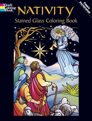 Nativity Stained Glass Coloring Book (Dover Pictorial Archives) (Vol i)