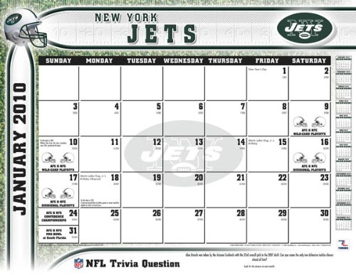 2011 New York Jets - Blotter Calendar