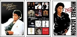 MICHAEL JACKSON 3 POSTER SET Thriller Bad King of Pop 24x36 size posters