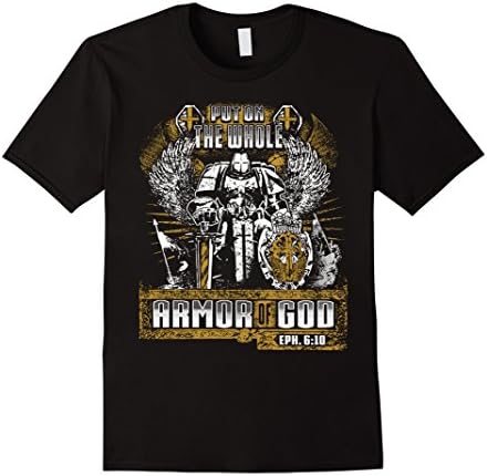 Armor Of God - Christian Tshirt Design - Male XL - Black