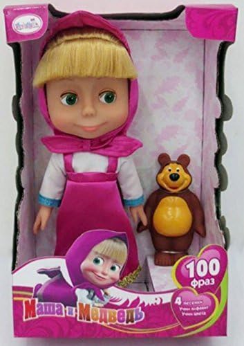 Masha and the bear medved toy. Sound &amp; talking toÃ'Âƒ 100 phrases and 4 songs by Tornado Shop
