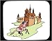 Decorated Mouse Pad with man, Pennsylvania, Philadelphia, running, horse, equine, architecture, building