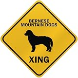 ONLY BERNESE MOUNTAIN DOGS XING CROSSING SIGN DOG