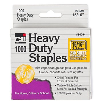 EXTRA HEAVY DUTY STAPLES 15/16