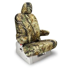 Shear Comfort Custom Mazda B. Series Pickup Seat Covers - FRONT ROW: 60/40 Bottom w/ Bucket Backs and Adjustable Headrests and Folddown Center Console Arm (2010-2011) - Realtree Camo AP