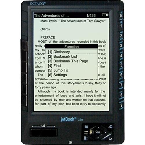 Ectaco jetBook Lite Electronic eBook Reader Image Ectaco jetBook Lite Electronic eBook Reader