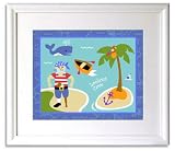 Pirates Framed Print by Olive Kids (LOOKOUT)