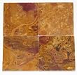 4x4 Multi Brown Gold Onyx Subway Brick Polished Tiles for Backsplash, Shower Walls, Bathroom Floors