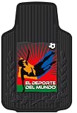 PlastiColor 001358R01 El Deporte Del Mundo Soccer Style Universal-Fit Molded Front Floor Mat - Set of 2