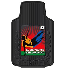 El Deporte Del Mundo Soccer Style Universal-Fit Molded Front Floor Mat - Set of 2