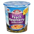 Dr. McDougall's Right Foods Non-Dairy Hot Cereal, Peach, Raspberry, Oatmeal & Barley, 3-Ounce Cups (Pack of 6)