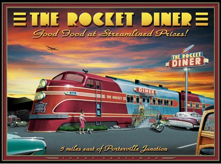Detail image The Rocket Diner Jigsaw Puzzle 1000pc