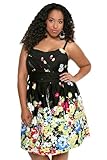 Torrid Plus Size Black Floral Party Dress