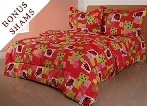 Full Lady Bug Bedding Comforter Set