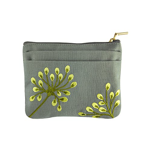 Zip Wallet - Embroidered Dandelion