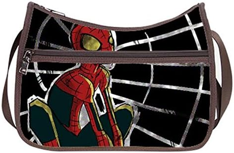 Female Women Hobo Handbgas Cross-Body Handbags With Spiderman Print